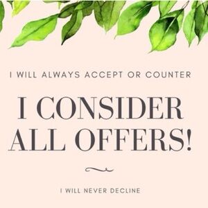 Offer! I will try my best to work with you! I Love Hot deals too! 🌸🌼🌺🪻Don’t Buy!